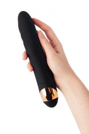 Стильный черный вибратор для глубокого вагинального массажа WANAME D-SPLASH