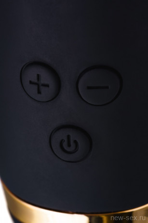 Стильный черный вибратор для глубокого вагинального массажа WANAME D-SPLASH