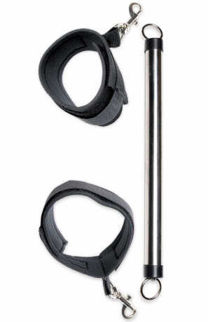 Наножники на жесткой сцепке Spreader Bar черные