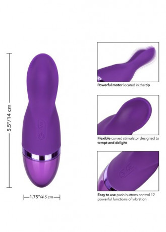 Ультра гибкий мини вибромассажер с мерцающим кончиком Aura Teaser