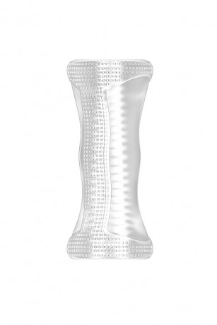 Мастурбатор открытого типа с ребристым внутренним рельефом 23 Stroker