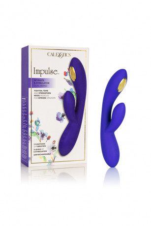 Вибромассажер кролик с электростимуляцией Impulse Intimate E-Stimulator Dual Wand