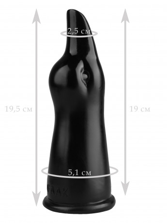 Анальный стимулятор с рельефом в виде головы птицы