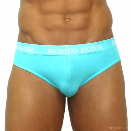 Ярко-голубые мужские брифы