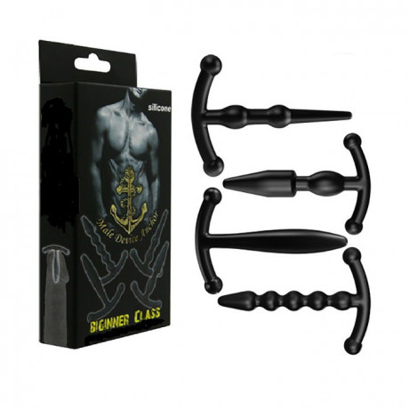 Набор уретральных стимуляторов из медицинского силикона 4 шт