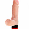 Реалистичный вибратор с мошонкой и покрытием из киберкожи ART-Style 14