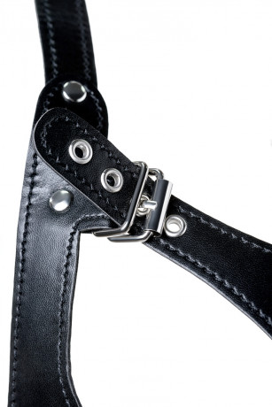 БДСМ бикини черного цвета с цепочками TOYFA Theatre