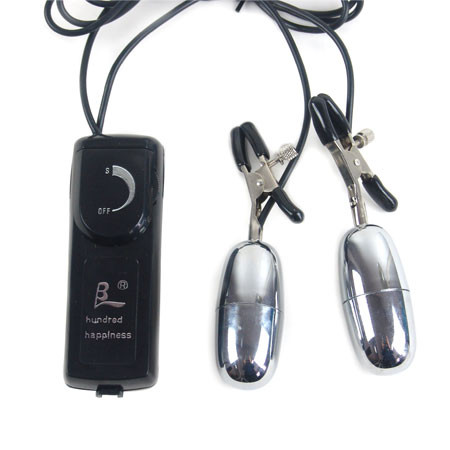 Виброзажимы на соски с пультом управления FLIRT