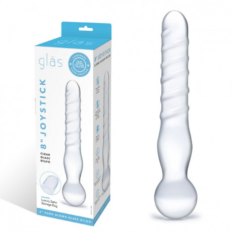 Прямой жезл с основанием-шаром из прозрачного стекла JOYSTICK