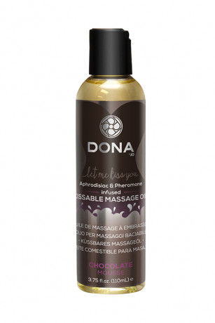 Масло с феромонами для эротического расслабляющего массажа с ароматом Шоколадный мусс