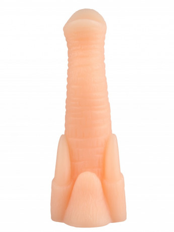 Рельефная анальная втулка из эластомера с рельефом в виде хобота