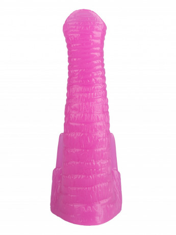 Рельефная анальная втулка из эластомера с рельефом в виде хобота