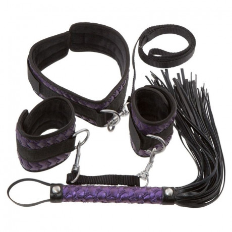 Фиолетовый набор для интимных игр Bondage Set
