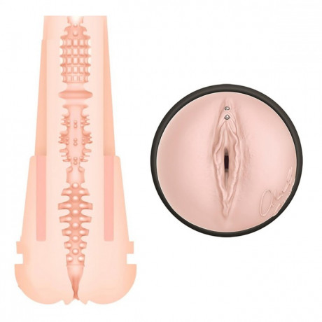 Мастурбатор PORNSTAR киска с пирсингом и подгревом ALEXIS AMORE