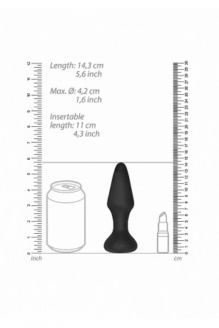 Перезаряжаемая пробка с самопенетрацией на пульте управления Rechargeable Remote Controlled Butt Plug