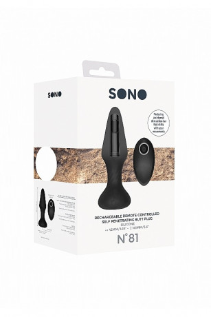 Перезаряжаемая пробка с самопенетрацией на пульте управления Rechargeable Remote Controlled Butt Plug