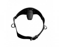 Кляп из кожи в виде фаллоса	