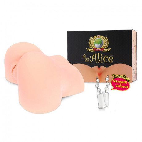 Вибромастурбатор вагина и анус полуторс с ротацией ALICE