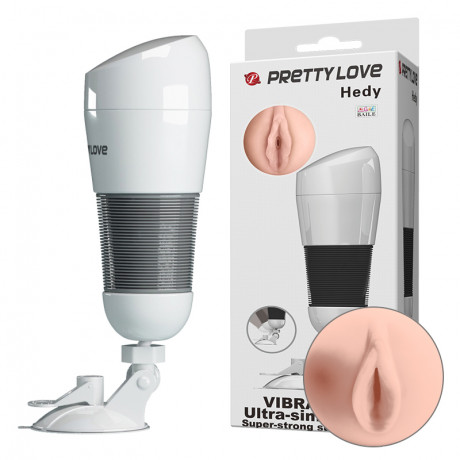 Удобный и реалистичный мега-мастурбатор из киберкожи вагина Hedy