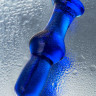 Стеклянная анальная втулка синего цвета Sexus Glass