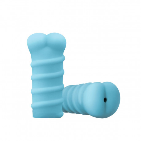 Рельефный мастурбатор-анус из ультрамягкого силикона светящийся в темноте Firefly Dat ASS