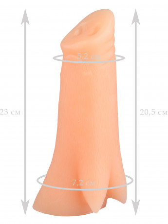 Эластичный анальный стимулятор из эластомера в виде копыта