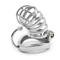 Металлическая пенис клетка с разграничителем мошонки