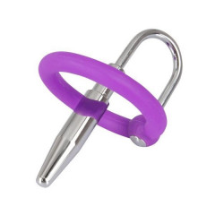 Уретральный стимулятор с силиконовым кольцом под головку Penis Plug