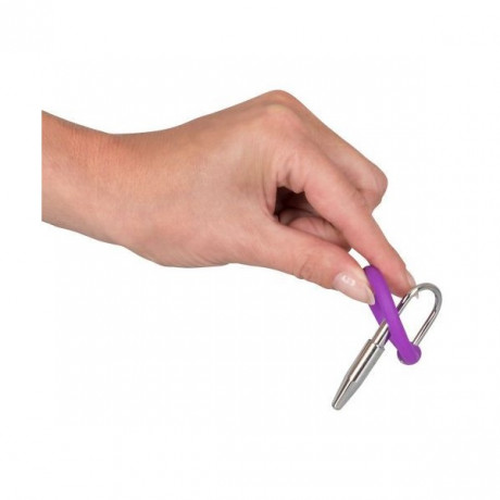 Уретральный стимулятор с силиконовым кольцом под головку Penis Plug