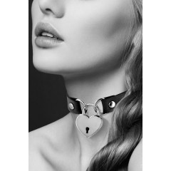 Чокер-ошейник на шею с замком в виде сердца COEUR NOIR
