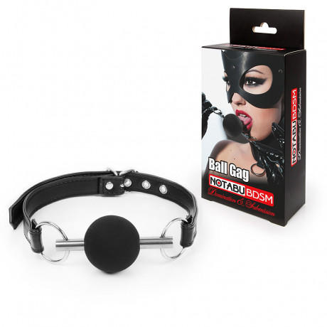 Кляп с силиконовым шаром и регулируемым ремешком