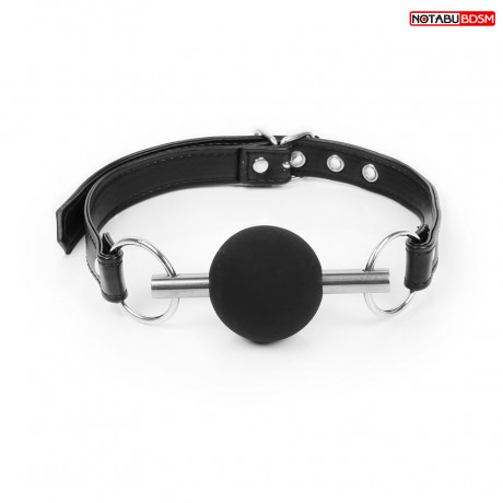 Кляп с силиконовым шаром и регулируемым ремешком