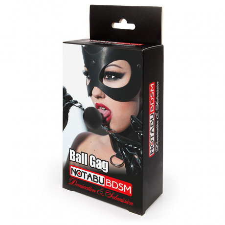 Кляп с силиконовым шаром и регулируемым ремешком