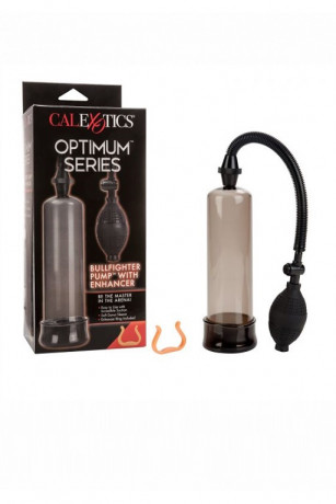 Мощная вакуумная помпа с прозрачной колбой и мягким уплотнителем Bullfighter Pump черная