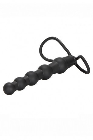 Насадка на пенис из звеньев для двойного проникновения Silicone Beaded Double Rider