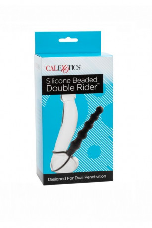 Насадка на пенис из звеньев для двойного проникновения Silicone Beaded Double Rider