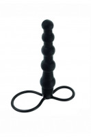 Насадка на пенис из звеньев для двойного проникновения Silicone Beaded Double Rider