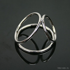 Металлический бондаж члена и мошонки