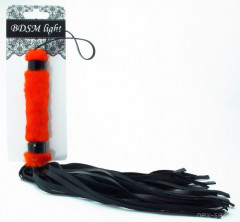 Нежная плеть с красным мехом BDSM Light