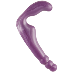 Безремневой фиолетовый страпон из силикона THE GAL PAL