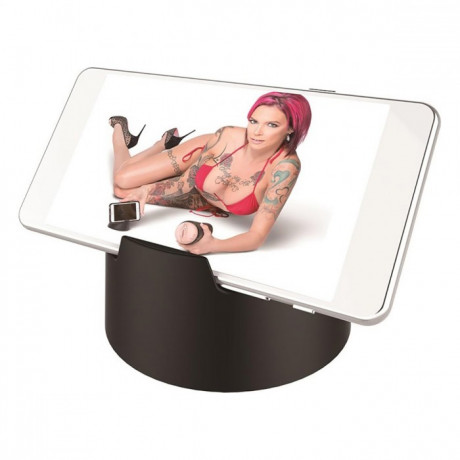 Реалистичный мастурбатор в виде вагины в удобной колбе PORNSTAR ANNA BELL PEAKS