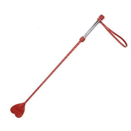 Стек в виде сердечка из кожи с удобной ручкой