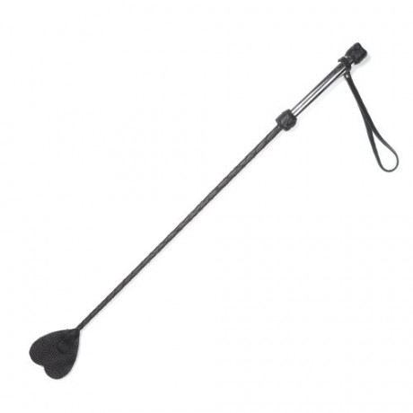 Стек в виде сердечка из кожи с удобной ручкой