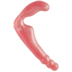 Безремневой розовый страпон из силикона THE GAL PAL