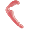 Безремневой розовый страпон из силикона THE GAL PAL