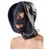 Глухая маска шлем с молнией Double Mask by fetish collection