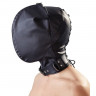 Глухая маска шлем с молнией Double Mask by fetish collection