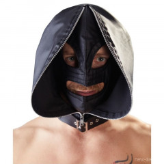 Глухая маска шлем с молнией Double Mask by fetish collection