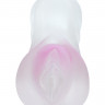 Прозрачно-розовый мастурбатор-вагина в виде женского торса Juicy Pussy Crystal Rose