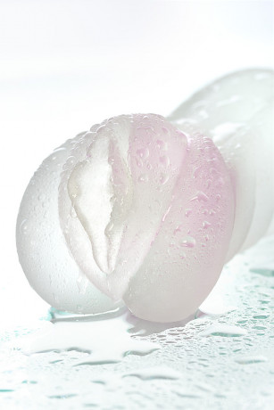 Прозрачно-розовый мастурбатор-вагина в виде женского торса Juicy Pussy Crystal Rose